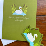 Swan Vinyl Decal Stickers by Mindfulnice