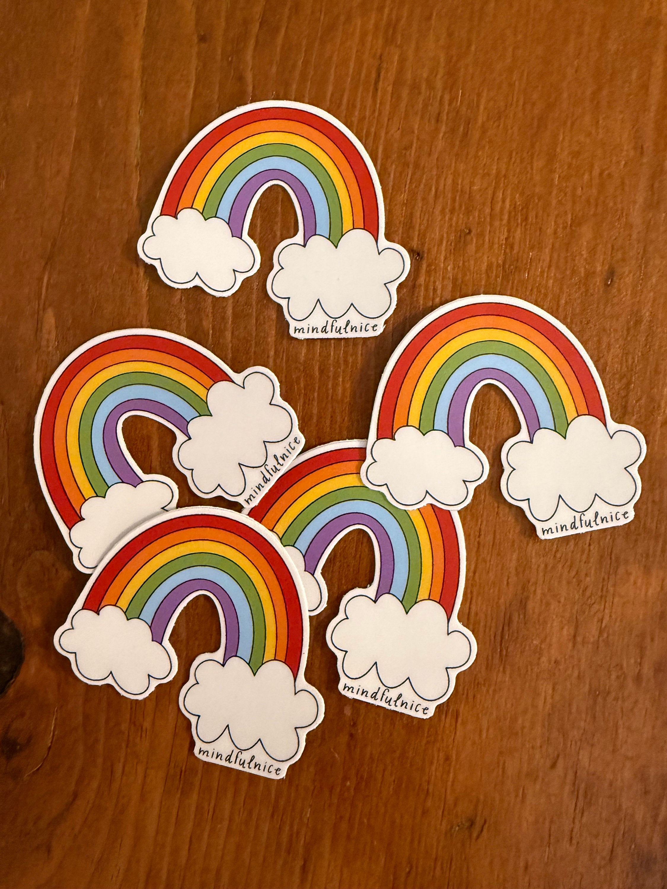 Rainbow Vinyl Decal Stickers by Mindfulnice