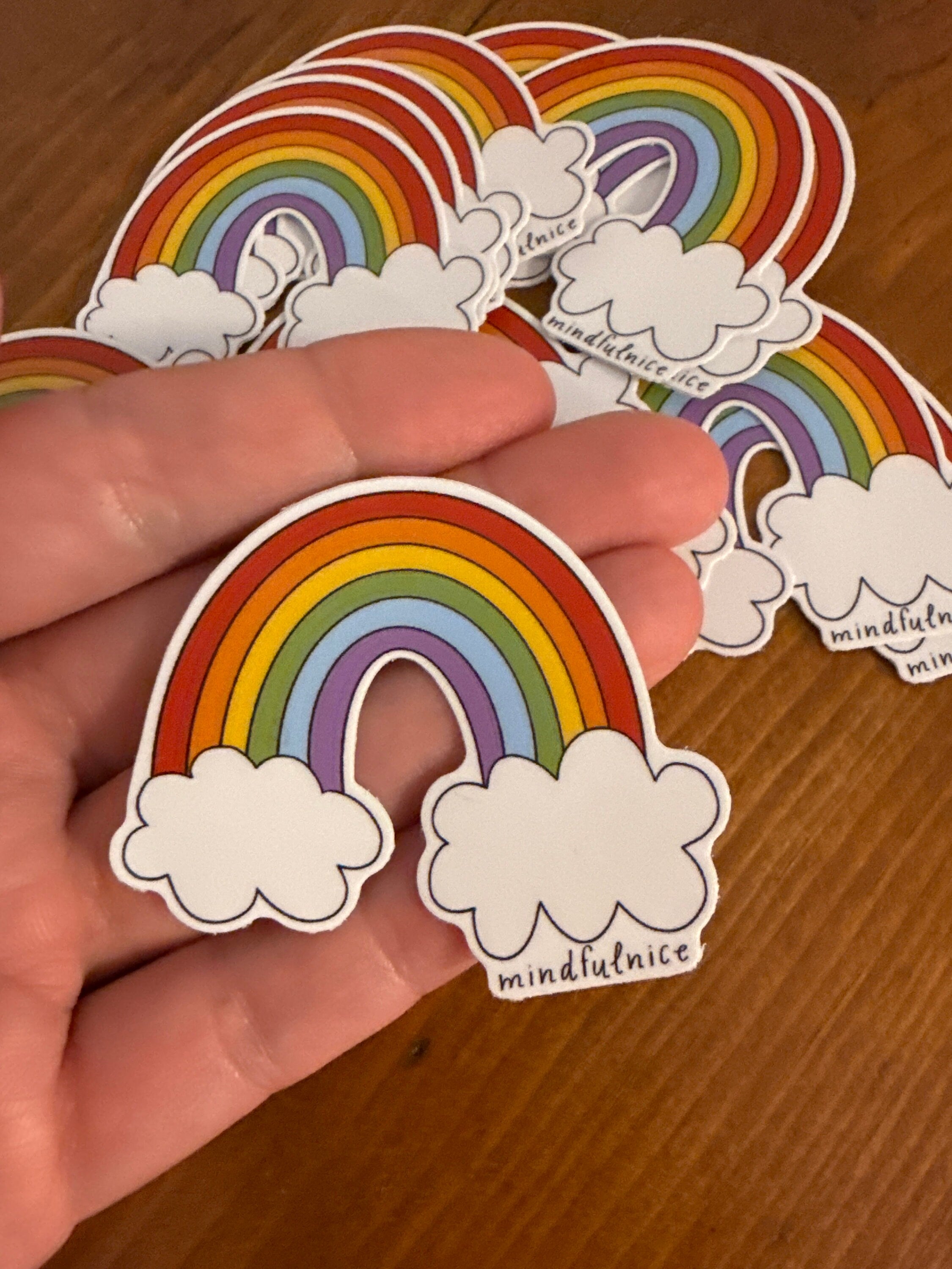 Rainbow Vinyl Decal Stickers by Mindfulnice