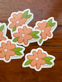 Mindfulnice Daisy Flower Vinyl Sticker Decal