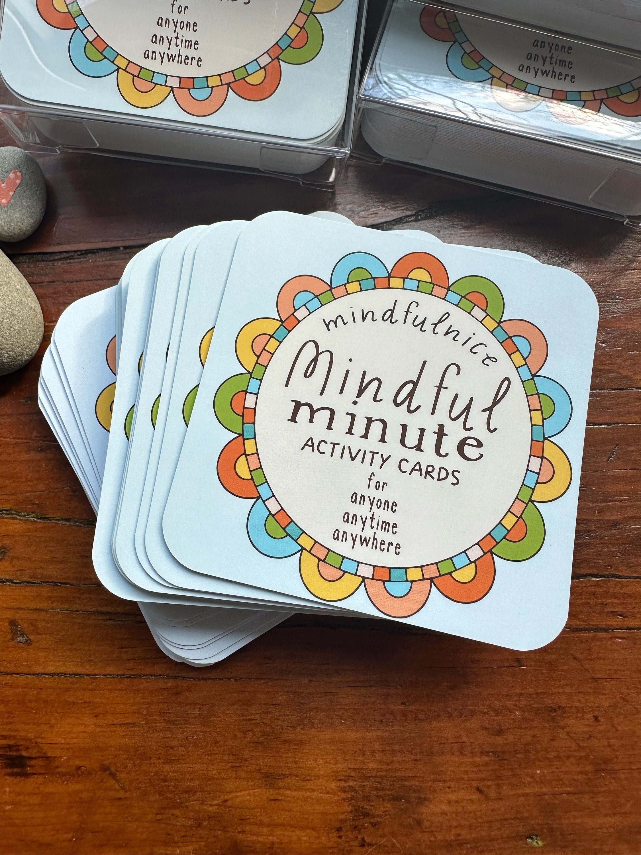 Mindful Minute Mindfulness Activities Cards for Families, Children, and Teachers