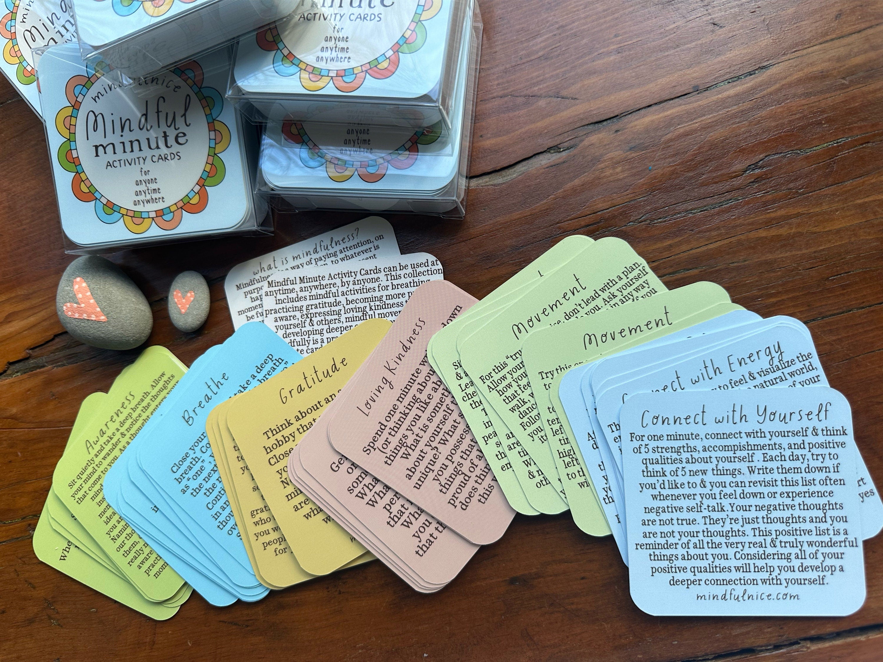 Mindful Minute Mindfulness Activities Cards for Families, Children, and Teachers