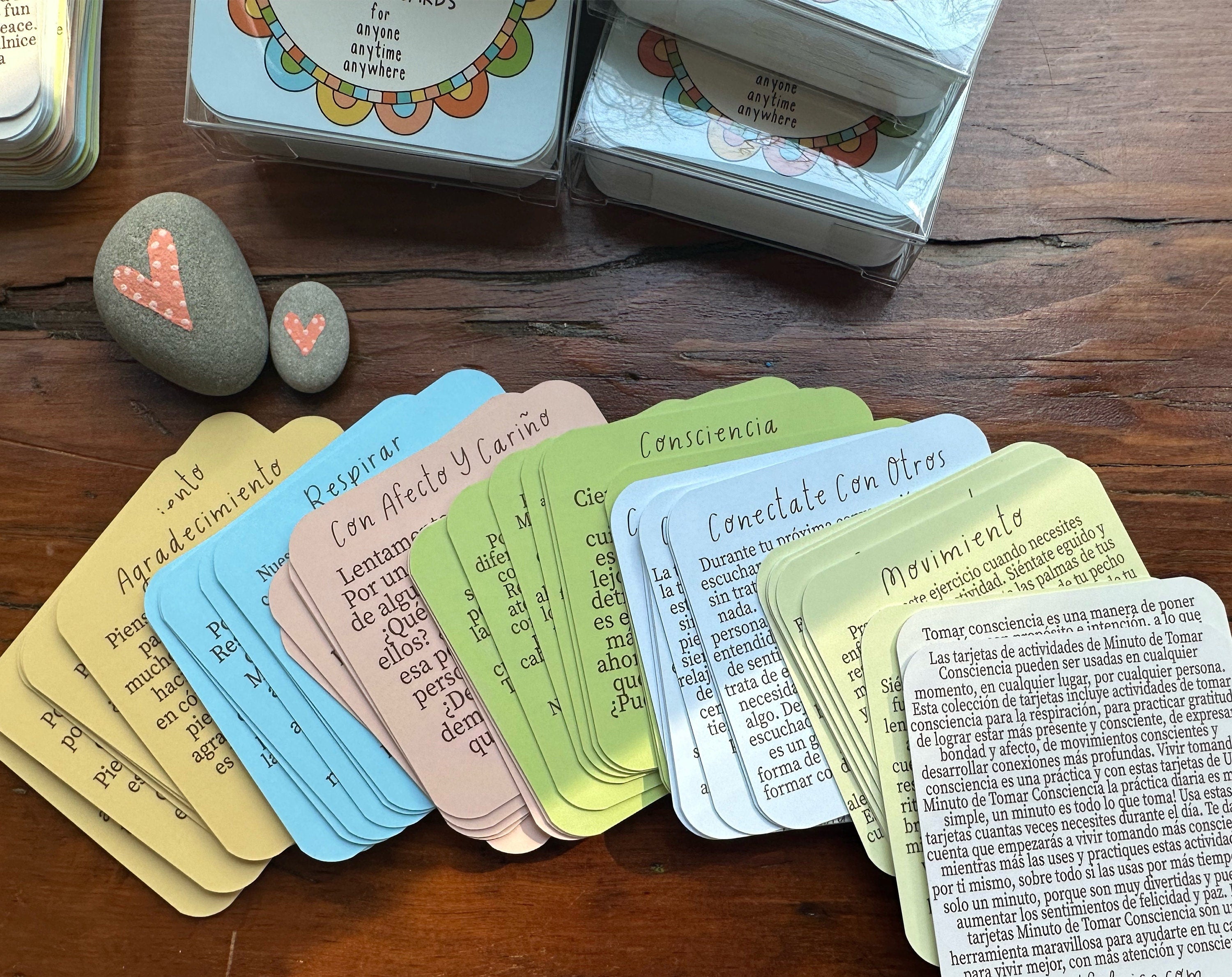 SPANISH Mindful Minute Mindfulness Activity Cards for Families, Children, & Teachers