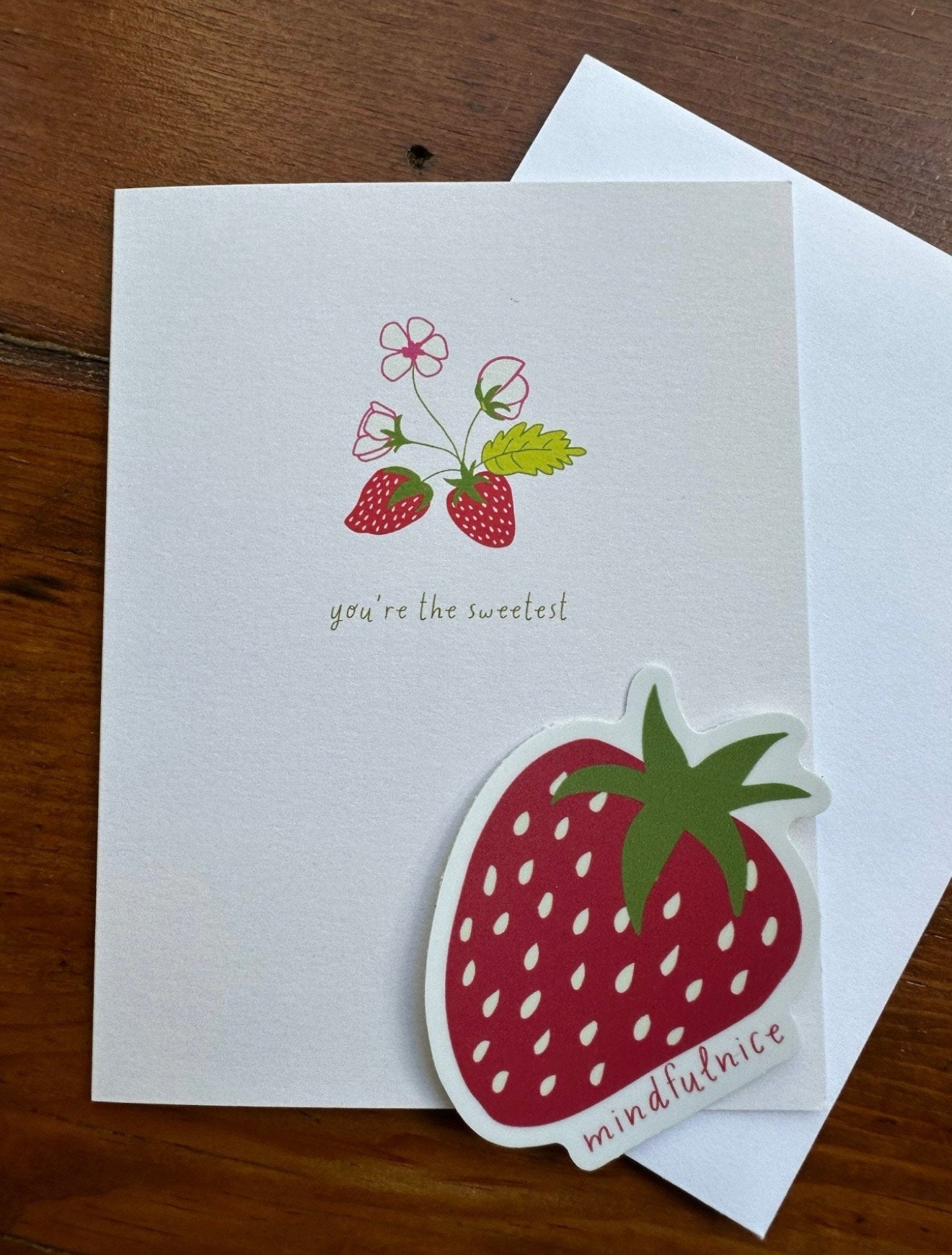 Strawberry Vinyl Decal Stickers by Mindfulnice