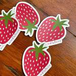 Strawberry Vinyl Decal Stickers by Mindfulnice