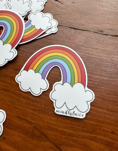 Rainbow Vinyl Decal Stickers by Mindfulnice