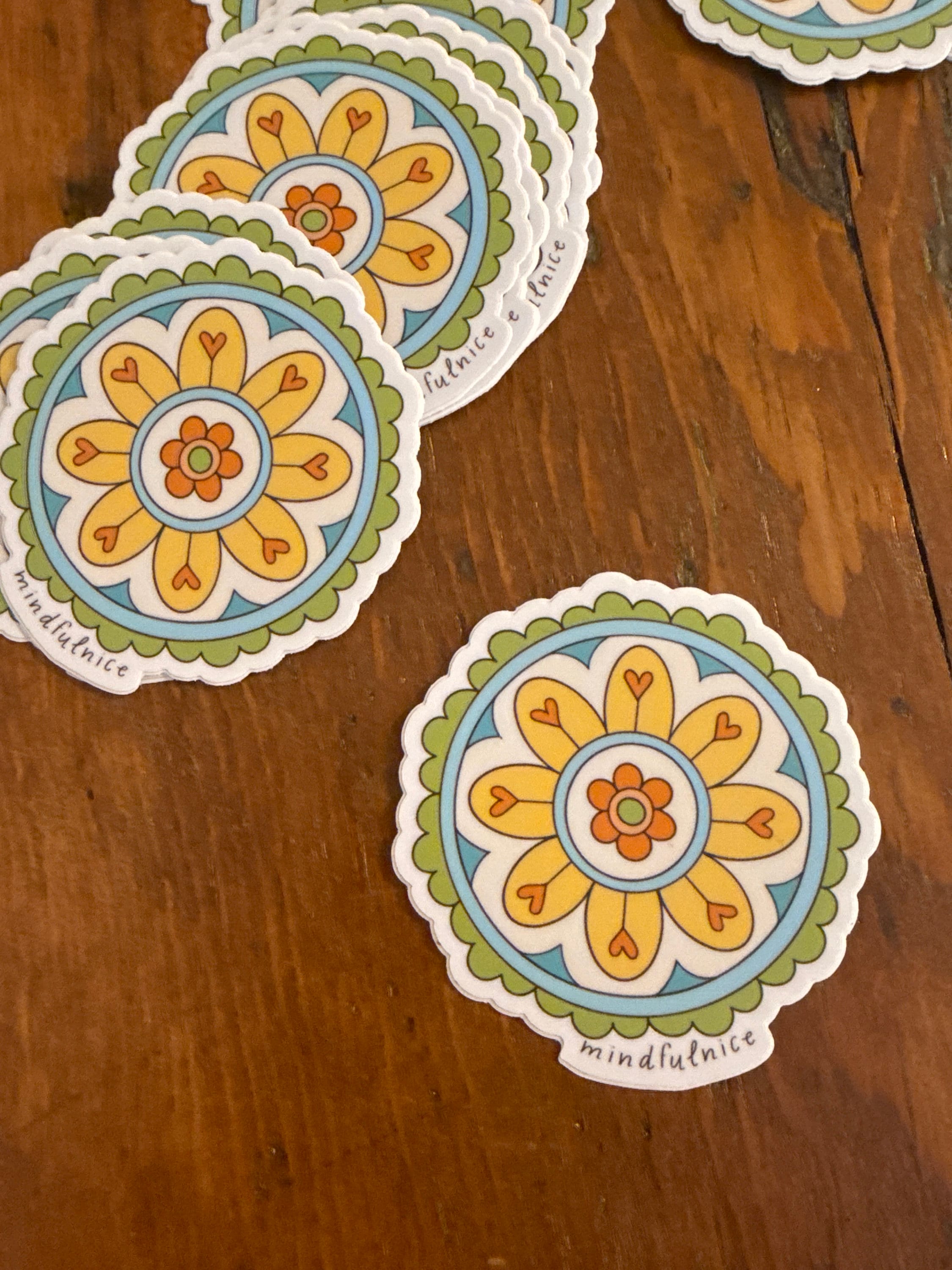 Mindful Mandala Vinyl Decal Stickers by Mindfulnice