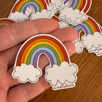 Rainbow Vinyl Decal Stickers by Mindfulnice