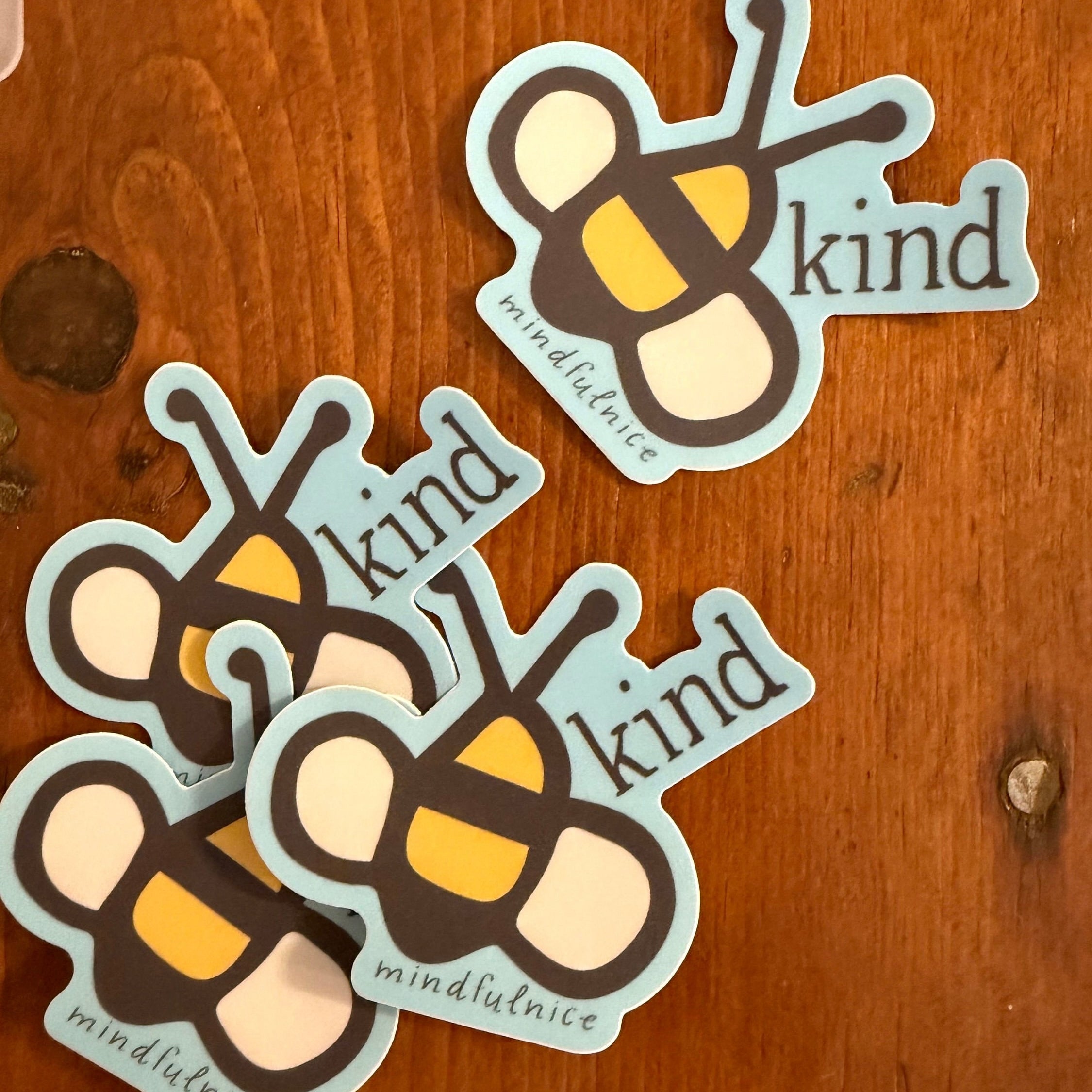 Bee Be Kind Vinyl Decal Stickers by Mindfulnice