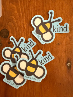 Bee Be Kind Vinyl Decal Stickers by Mindfulnice