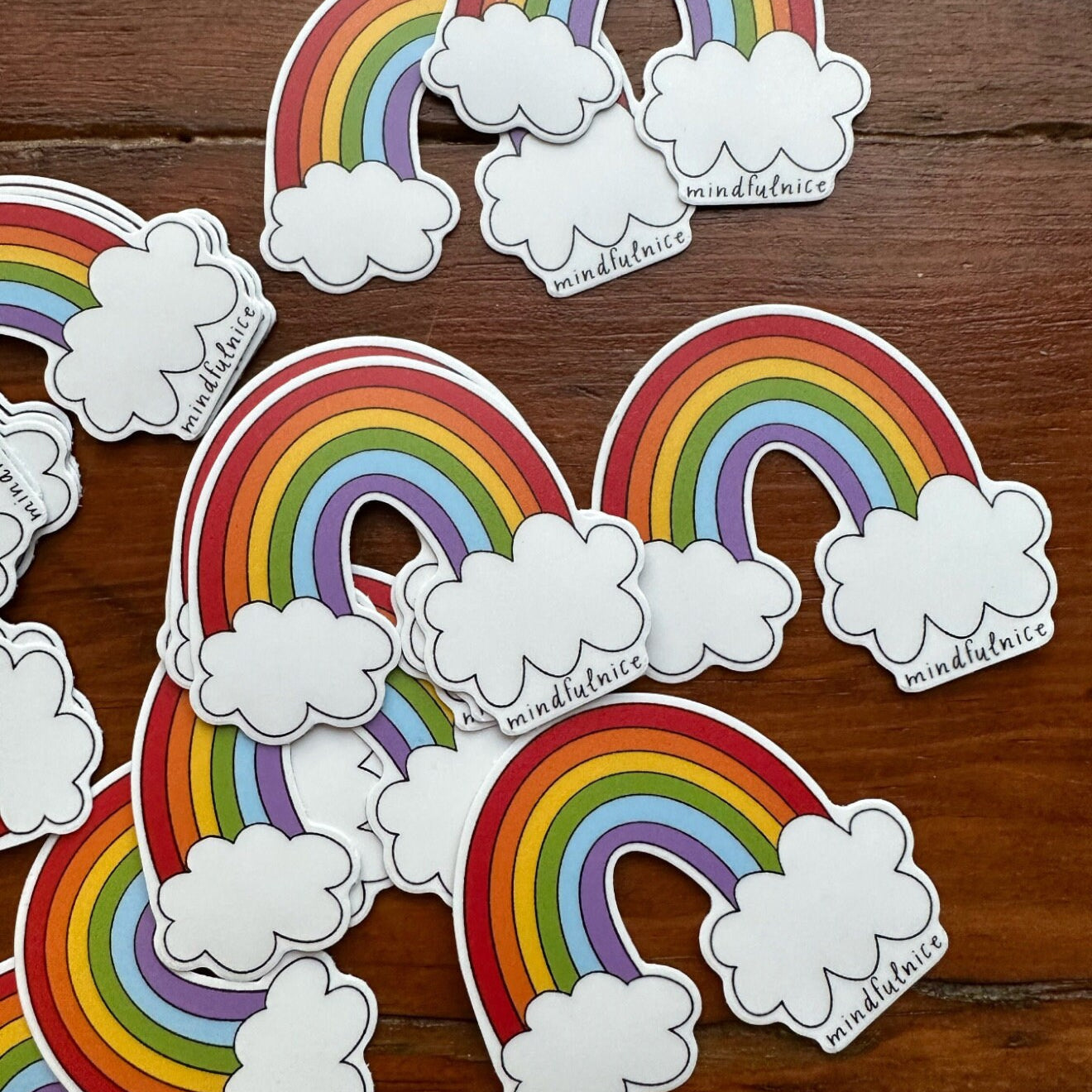 Rainbow Vinyl Decal Stickers by Mindfulnice