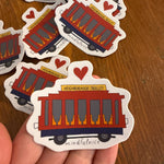 Trolley Car from Mister Rogers Neighborhood of Make Believe vinyl sticker